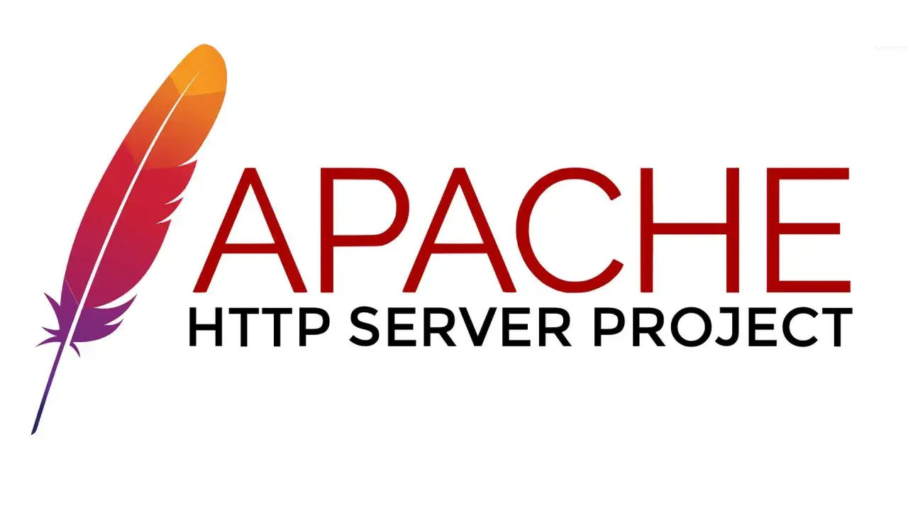 Logo des Apache HTTP Server Projects mit einer stilisierten Feder und dem Text "APACHE HTTP SERVER PROJECT".