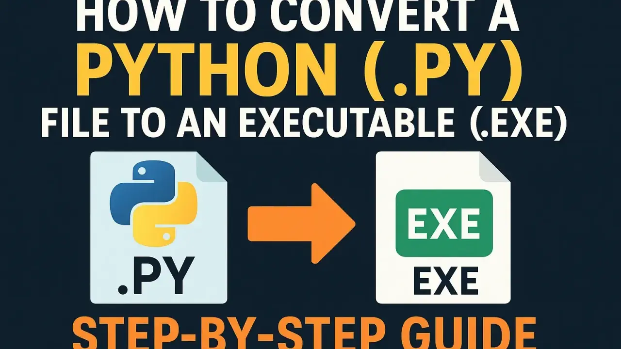 Schritt-für-Schritt-Anleitung: Konvertiere eine Python (.py) Datei in eine ausführbare (.exe) Datei.