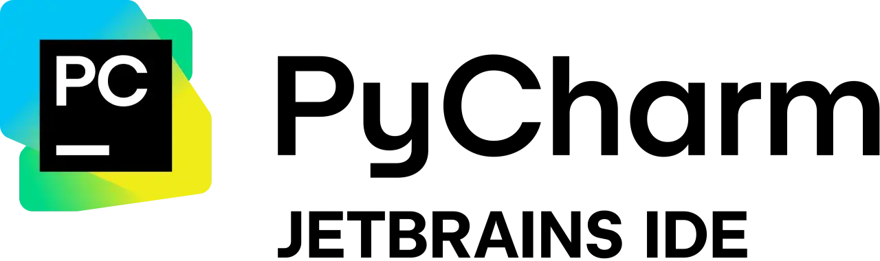 Das PyCharm-Logo mit dem Schriftzug "PC" und einem Unterstrich, umgeben von einem Farbverlauf. Nützlich für PyCharm suchen und ersetzen.