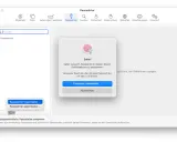 Safari-Passwortmanager-Fenster. Safari versucht, Passwörter zu importieren. Ein Dialog fragt nach Touch ID oder Passwort.