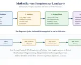 Diagramm zeigt Methodik zur Erstellung einer Landkarte, die den Authentifizierungspfad, z.B. mit Kerberos, dokumentiert.