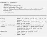 Certbot-Befehl zur Erstellung eines wildcard Zertifikats für *.erpnext.xyz mit DNS-Authentifizierung.