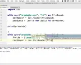 Python-Code liest CSV-Datei und wandelt sie in eine Liste von Listen um. Das Ergebnis zeigt die Daten als Array.