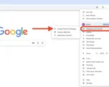 Google Chrome Menü: "Passwörter und Autofill" auswählen, um den Google Passwortmanager zu deaktivieren.