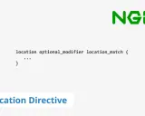 Nginx-Konfiguration zeigt eine `location`-Direktive mit optionalem Modifikator und `location_match`. Dies ist ein Beispiel für die Verwendung von Wildcards in Nginx.