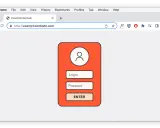 Ein Browserfenster zeigt eine gefälschte Login-Seite. Dies ist ein Beispiel für Pharming, bei dem Nutzer auf betrügerische Weise zu gefälschten Websites gelockt werden.