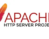 Logo des Apache HTTP Server Projects mit einer stilisierten Feder und dem Text "APACHE HTTP SERVER PROJECT".
