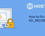 Ein Computer zeigt den Fehler "ssl_error_rx_record_too_long" an. Ein Schloss und Zahnrad symbolisieren die Lösung.