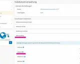 Verwaltung von Subdomain-Einstellungen, DNS-Einträgen und SSL-Zertifikaten für Ihre Domain.
