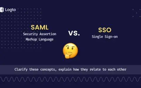SAML vs SSO: Ein Denk-Emoji fragt nach der Beziehung zwischen Security Assertion Markup Language und Single Sign-On.