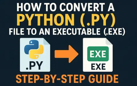 Schritt-für-Schritt-Anleitung: Konvertiere eine Python (.py) Datei in eine ausführbare (.exe) Datei.