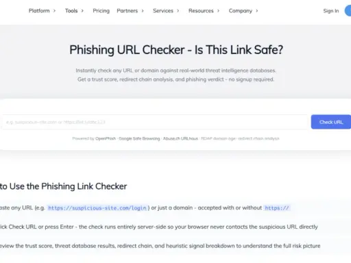 Phishing URL Checker: Prüfe, ob ein Link sicher ist. Gib eine URL ein, um sie auf Phishing zu überprüfen.