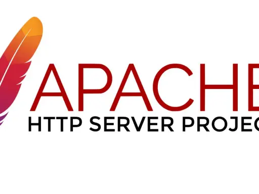 Logo des Apache HTTP Server Projects mit einer stilisierten Feder und dem Text "APACHE HTTP SERVER PROJECT".