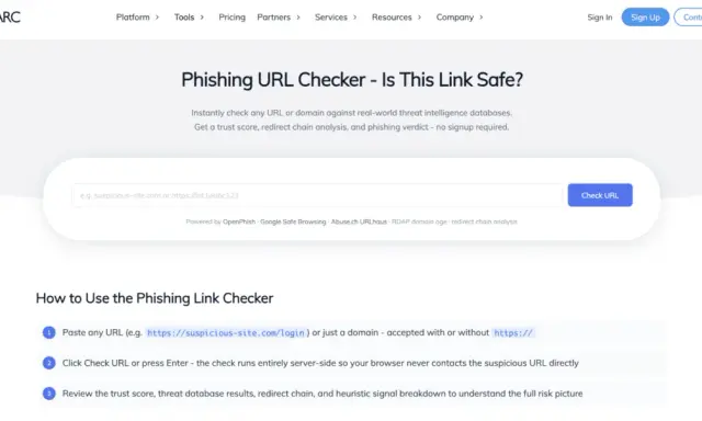 Phishing URL Checker: Prüfe, ob ein Link sicher ist. Gib eine URL ein, um sie auf Phishing zu überprüfen.