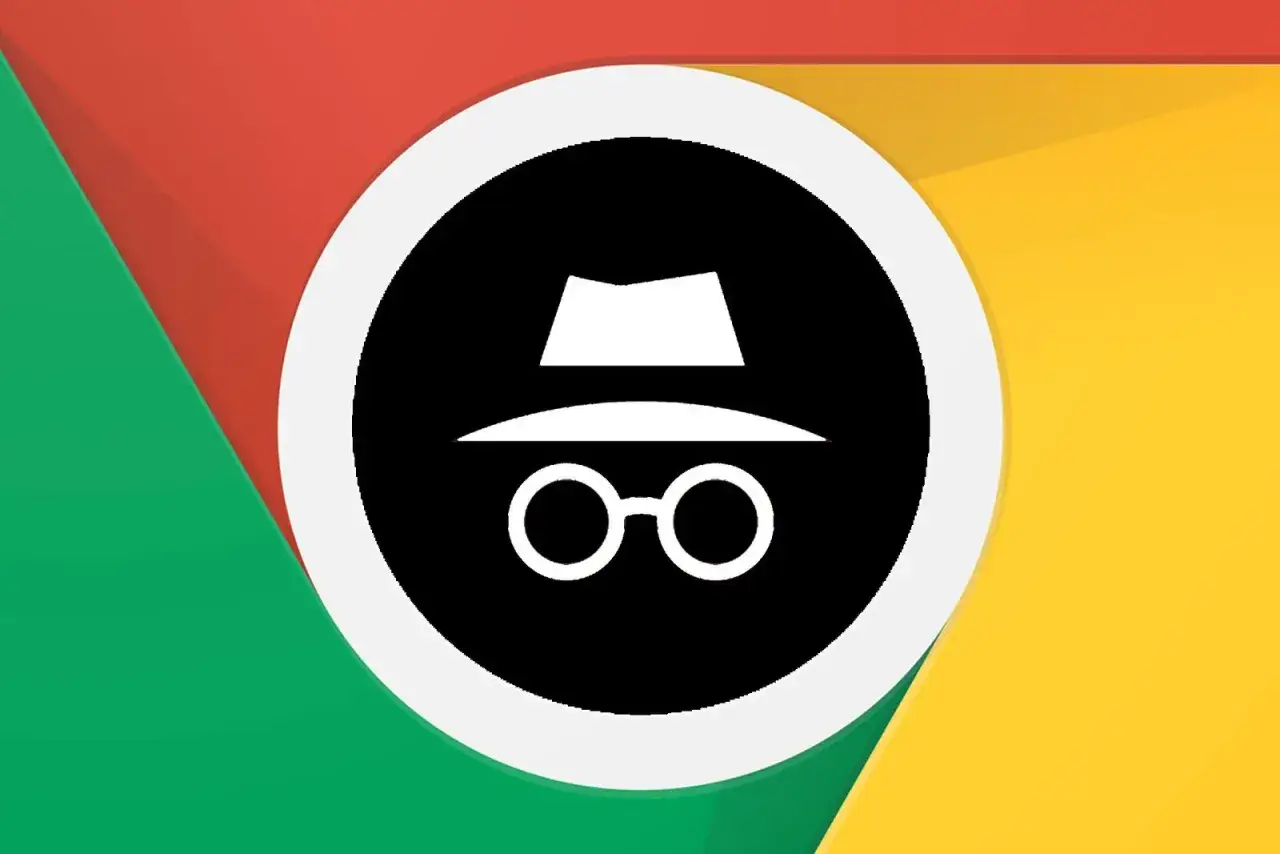 Das Chrome-Symbol mit dem Inkognito-Modus-Symbol. Es steht f&uuml;r Privatsph&auml;re und anonymes Surfen, die inkognito bedeutung.