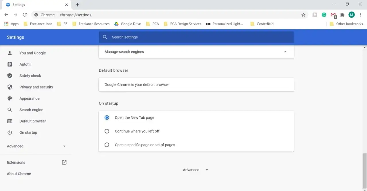 Chrome-Einstellungen: Standardbrowser, Startseite und Suche verwalten. Hier k&ouml;nnen Sie auch unerw&uuml;nschte Programme wie Adware entfernen.